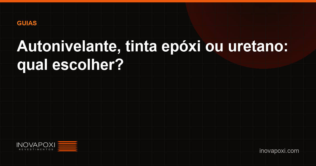Comparativo de sistemas de piso epóxi