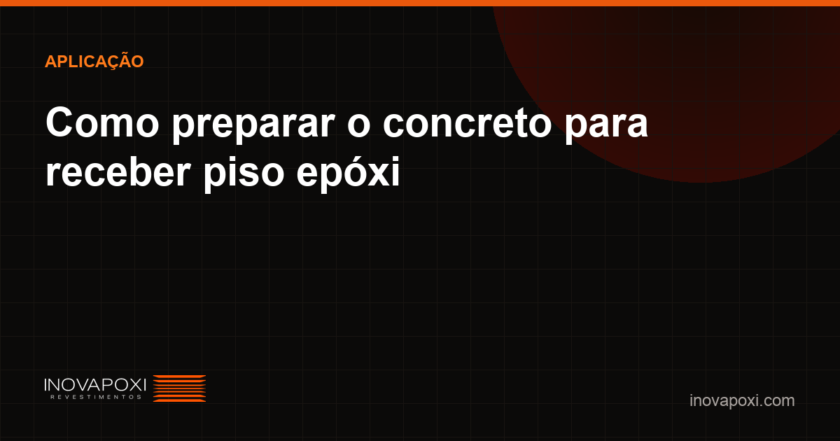 Concreto preparado para receber piso epóxi
