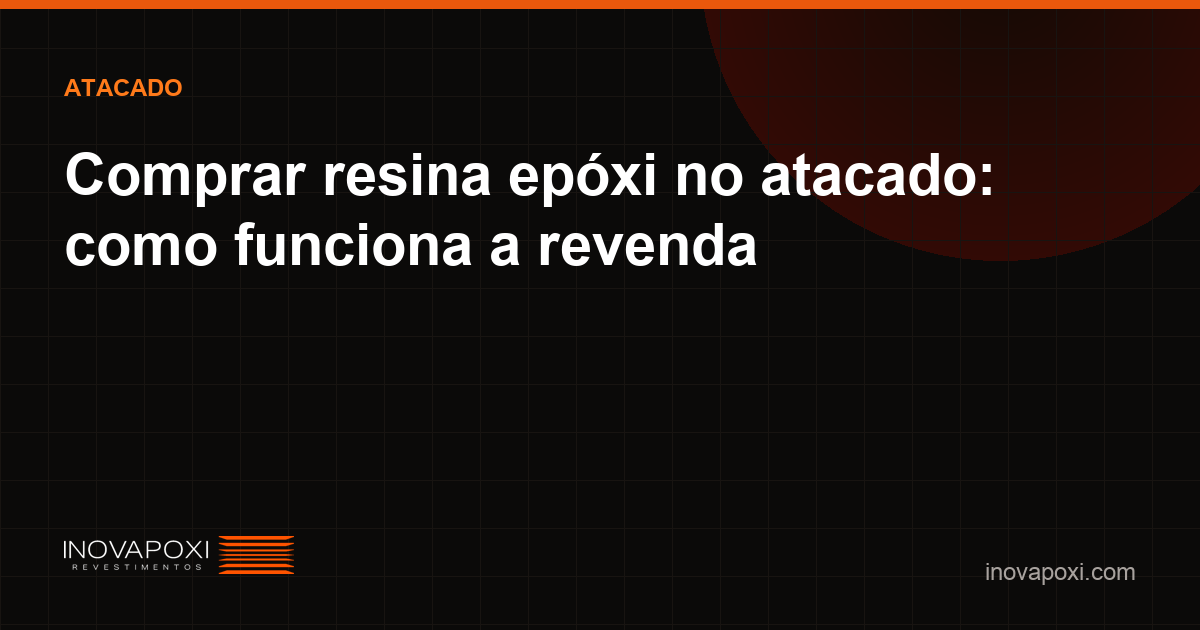 Resina epóxi em estoque para atacado