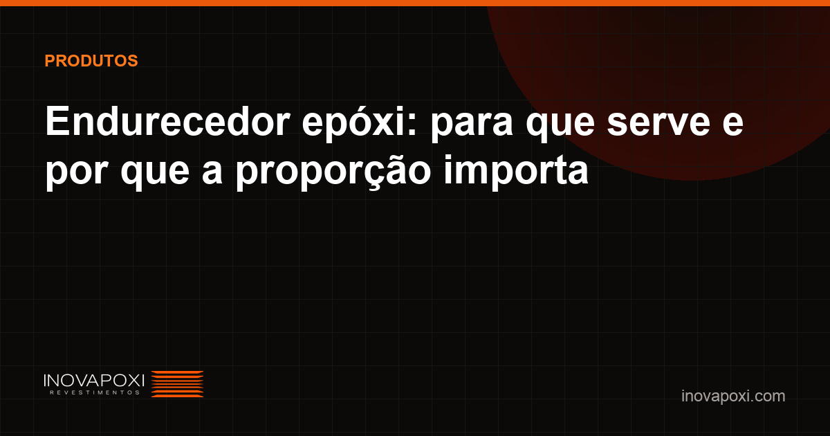 Endurecedor epóxi para mistura com resina