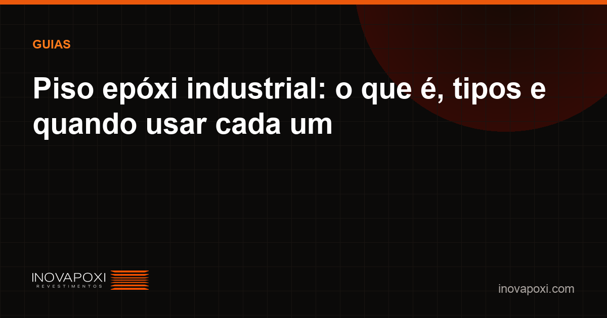 Piso epóxi industrial brilhante em galpão