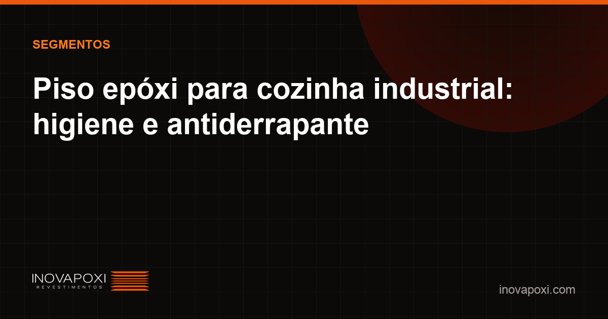 Cozinha industrial com piso resistente e antiderrapante