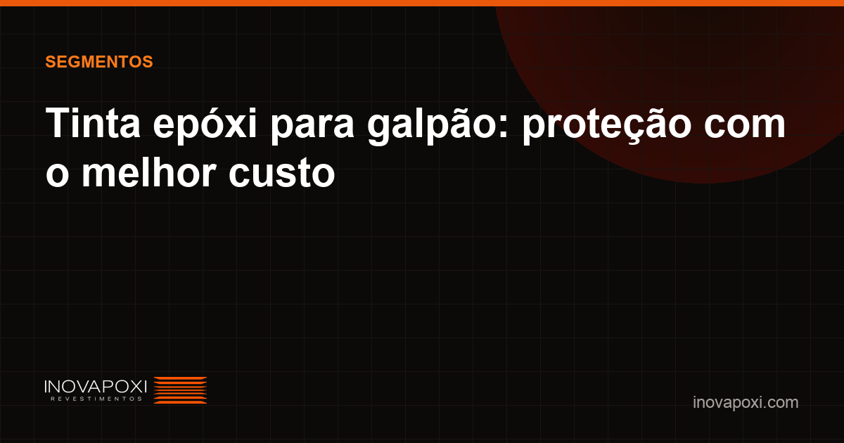 Galpão com piso de tinta epóxi