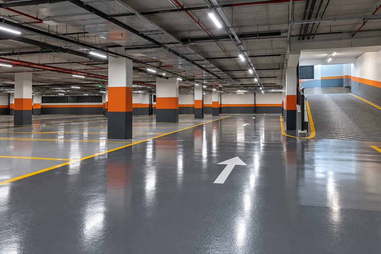 Estacionamento com rampa