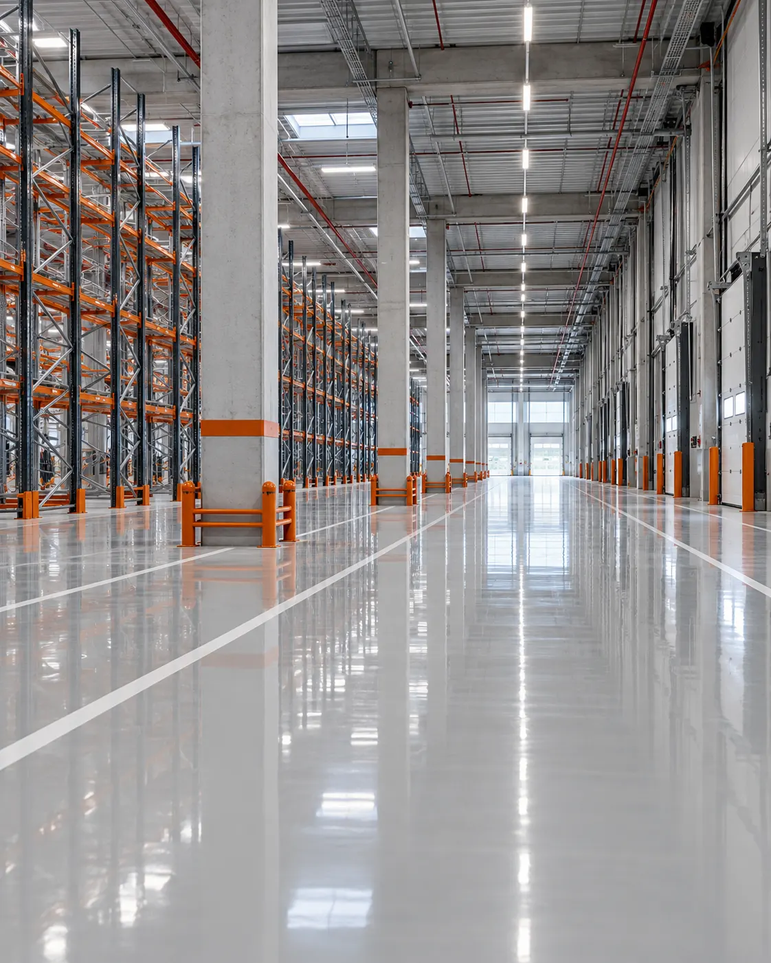 Piso industrial em resina